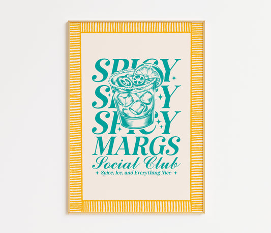 Spicy Margs Cocktail Print